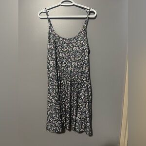 Summer Floral Print A Line Short Cami Dress & Shrug